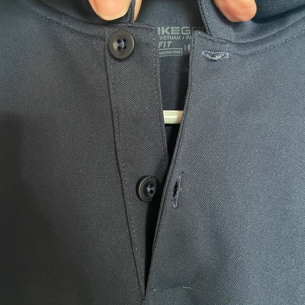 Nike Golf Dri-Fit Black and Gray Polo Shirt - SZ S.